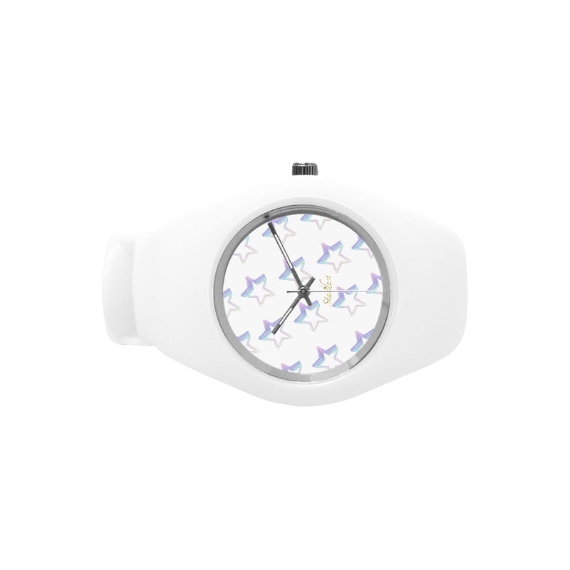 Starlight pattern watch White  Silicone Watch-[stardust]