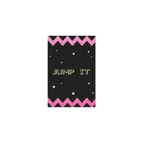 JUMP IT,Framed Canvas Print 12" x 8"-[stardust]