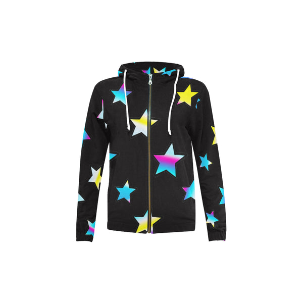 Full Zip Hoodie — Blue Stars