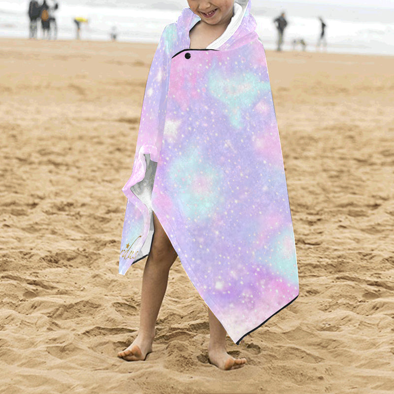 Galaxy, Hooded Bath/Beach Towel-[stardust]