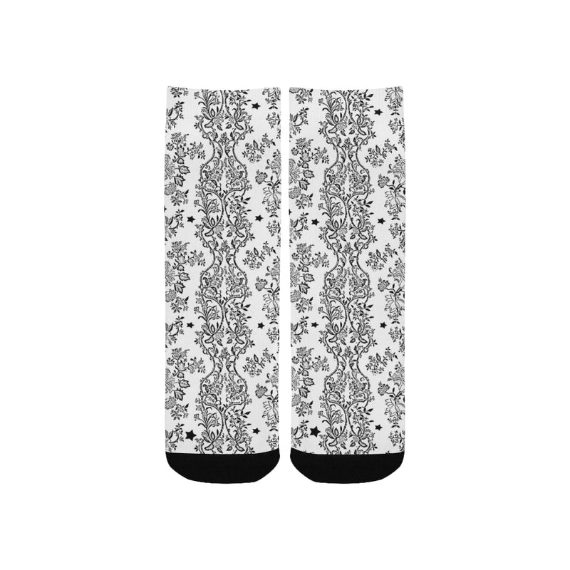 Lace N stars white socks