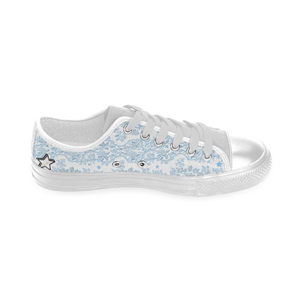 Blue Lace N stars canvas shoes