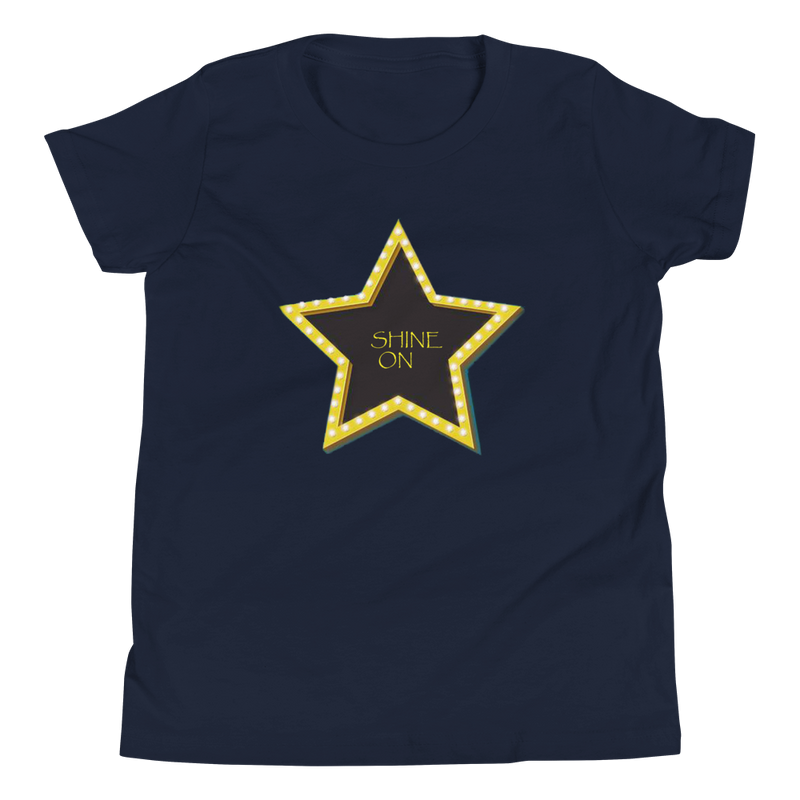 Shine On , Relaxed fit ,100% soft jersey cotton T-Shirt, in 4 color variants.-[stardust]
