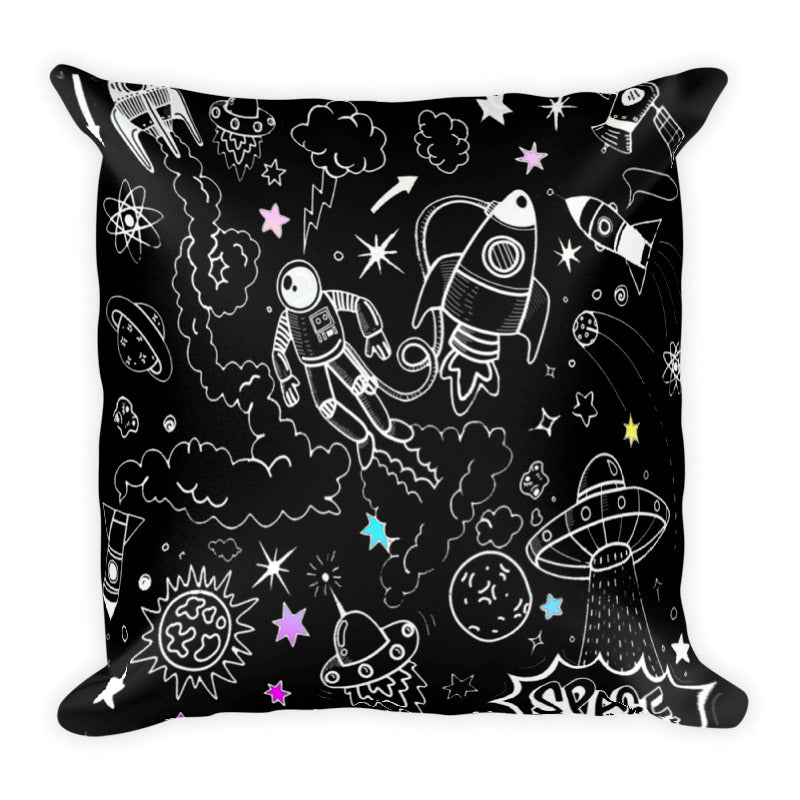 Black,Ultra Galactic Basic Pillow with Pillow Case-[stardust]