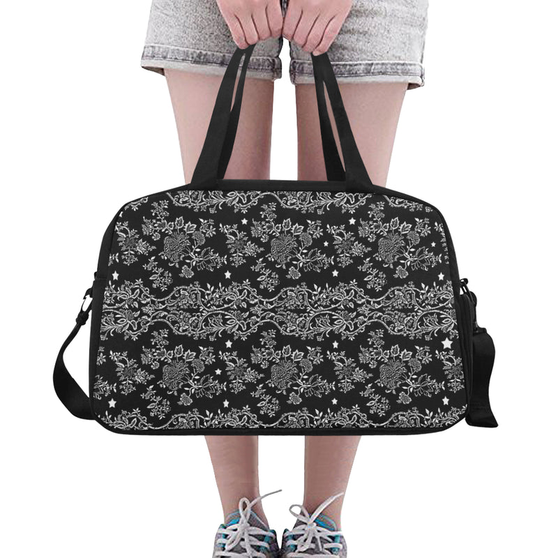 Lace N stars Black, Travel Bag
