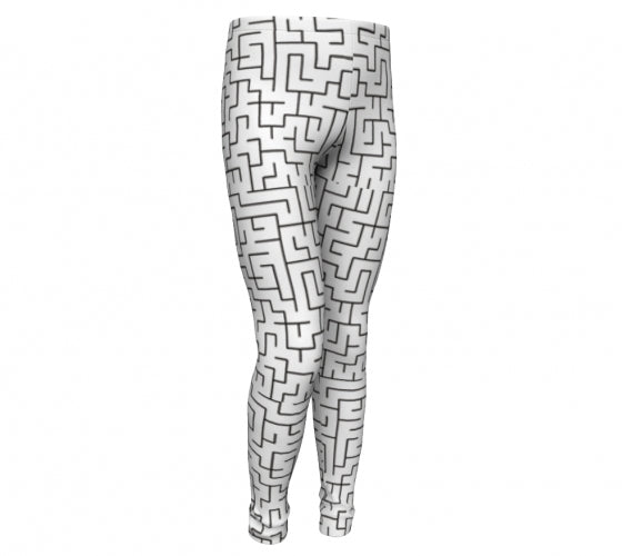 A- Maze me, Super Stretch Eco Friendly Poly fiber Performance leggings-[stardust]