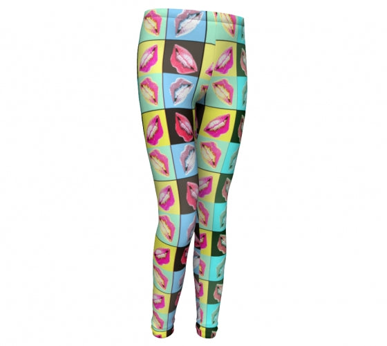 Superhero Leggings For Girls – Pop Art Print, Moisture-Wicking & Super Comfy