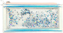 Floating Glitter Pencil Pouch Holographic