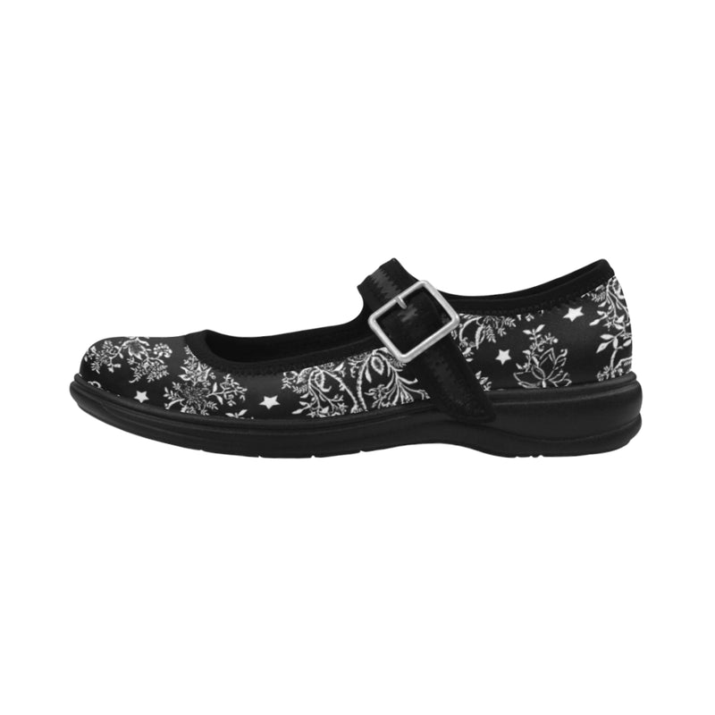 Lace N stars Black, Mary jane shoes