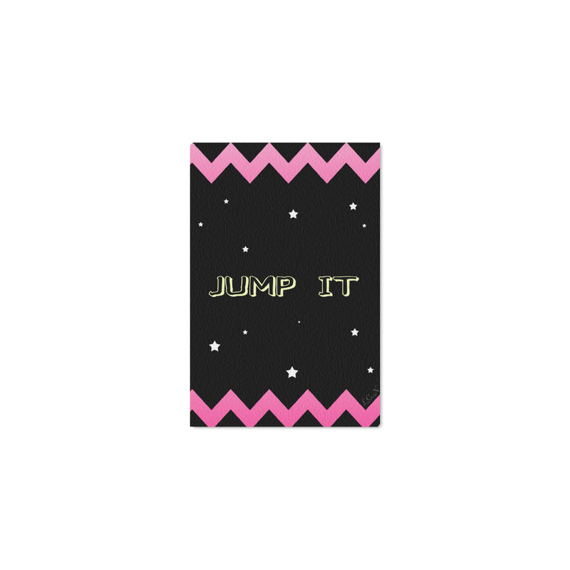 JUMP IT,Framed Canvas Print 12" x 8"-[stardust]