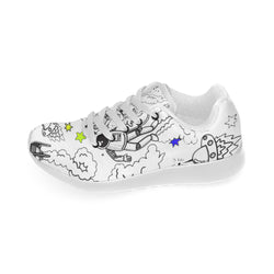 Ultra Galactic White Sneakers-[stardust]
