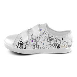 Ultra Galactic ,Velcro Canvas Shoes-[stardust]
