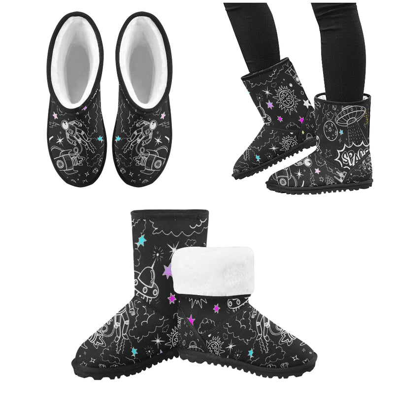 1Ultra Galactic, Black Snow Boots-[stardust]