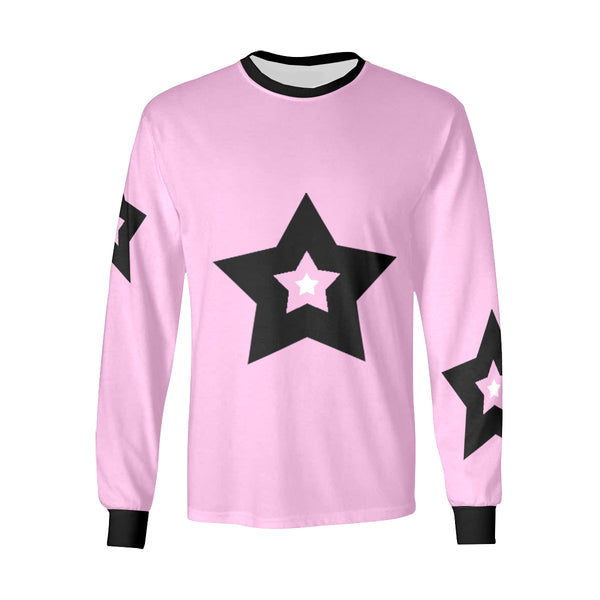 Bulky Stars. long sleeve T-shirt, Pink