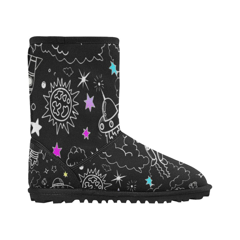 Ultra Galactic, Black Snow Boots-[stardust]