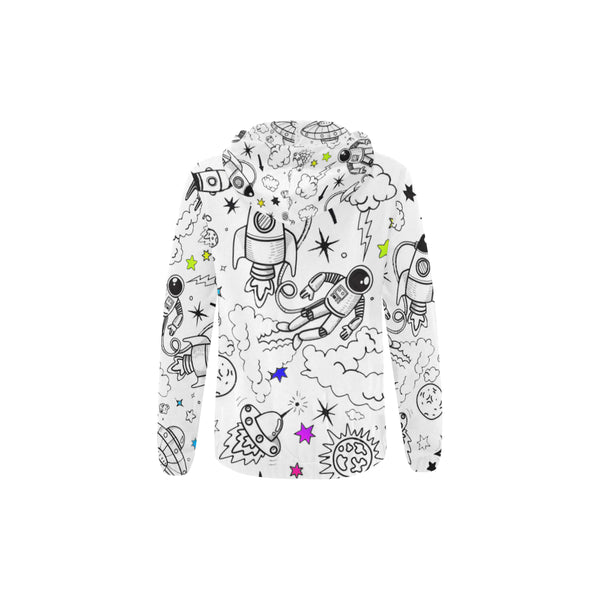 Ultra Galactic, All Over Print Hoodie with Zipper-[stardust]