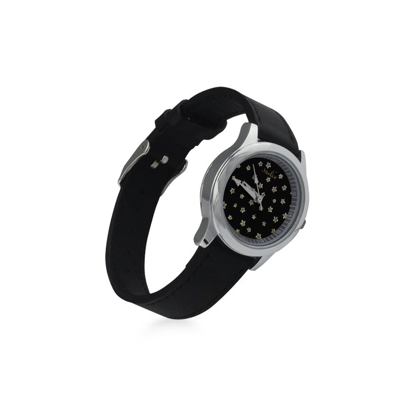 Neon Star Watch, Stainless Steel Leather Strap Watch-[stardust]