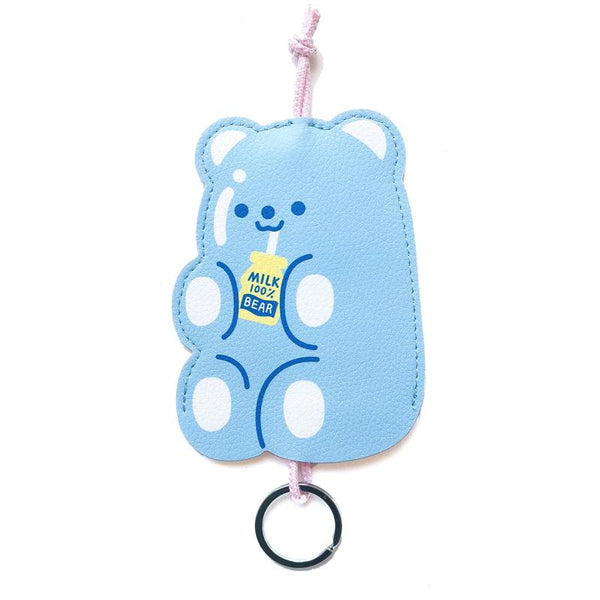 Cute Bear Keychain - Blue Milk