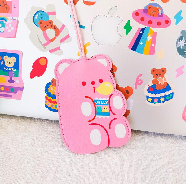 Cute Bear Keychain - Pink Jelly Beans