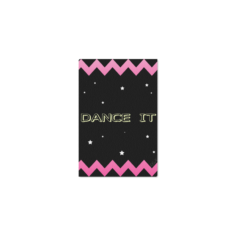 DANCE IT,Framed Canvas Print 12" x 8"-[stardust]