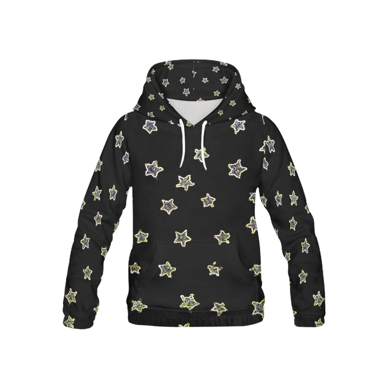 Neon Star, All Over Print Hoodie-[stardust]