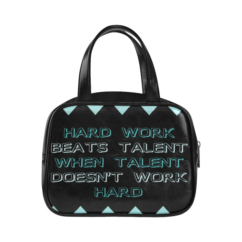 Hard work Beats Talent ,Top Handle Handbag-[stardust]
