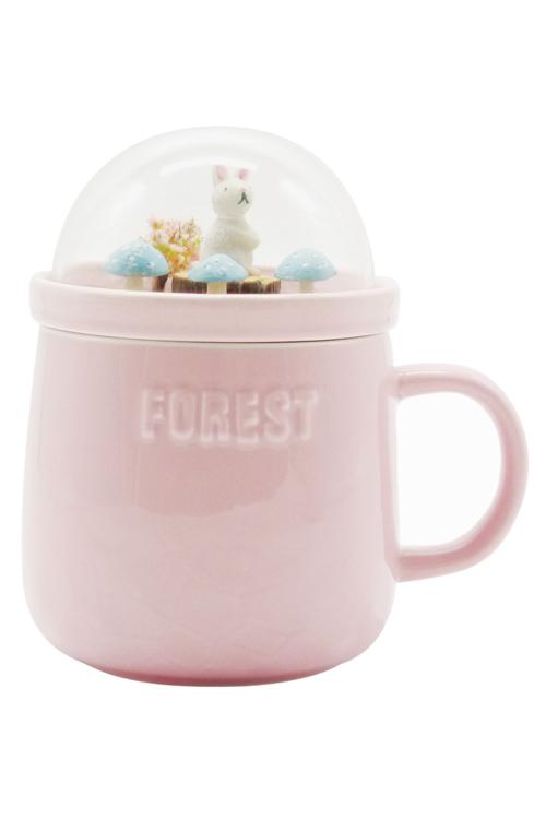 Forest Ceramic Mug - Pink