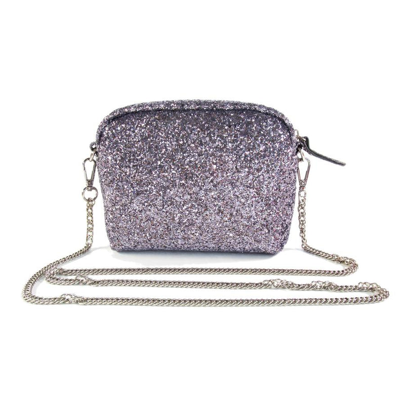 Glitter Crossbody Handbag - Gray