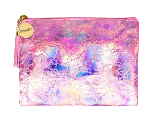 Holographic Makeup Large Pouch Pink