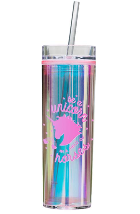 Holographic Unicorn Tumbler - Pink Be A Unicorn