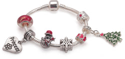 Children's 'Princess Christmas Dream' Silver Plated Charm Bracelet by Liberty Charms