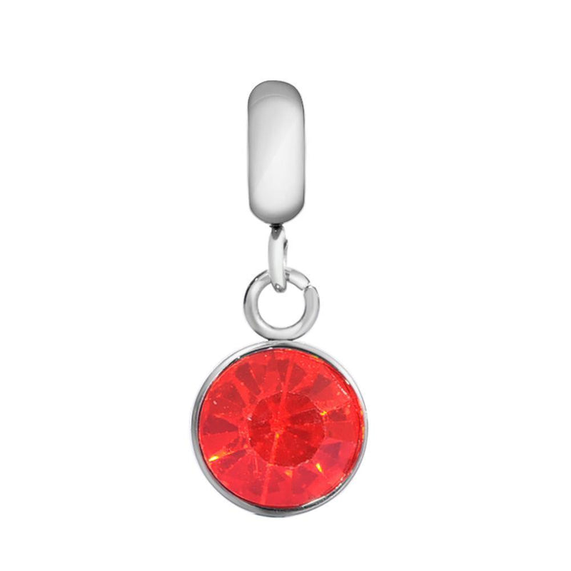 Children's 'January Birthstone' Garnet Coloured Crystal Drop Charm by Liberty Charms