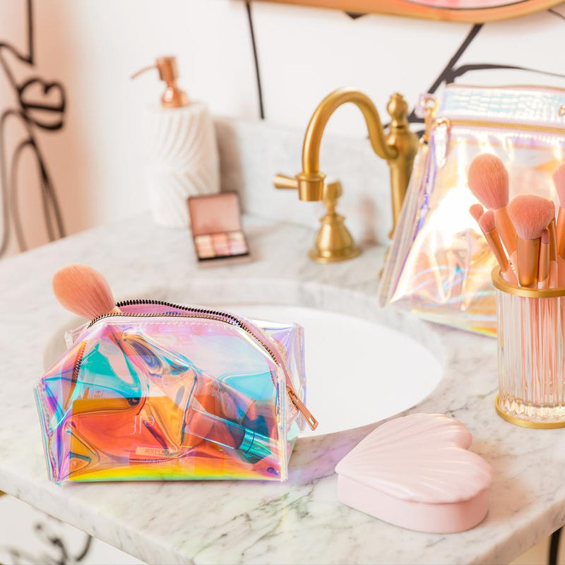 Holographic Jelly Makeup Bag Set