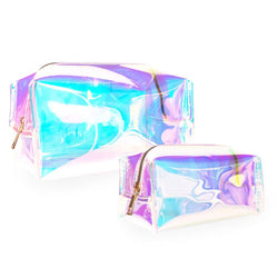 Holographic Jelly Makeup Bag Set