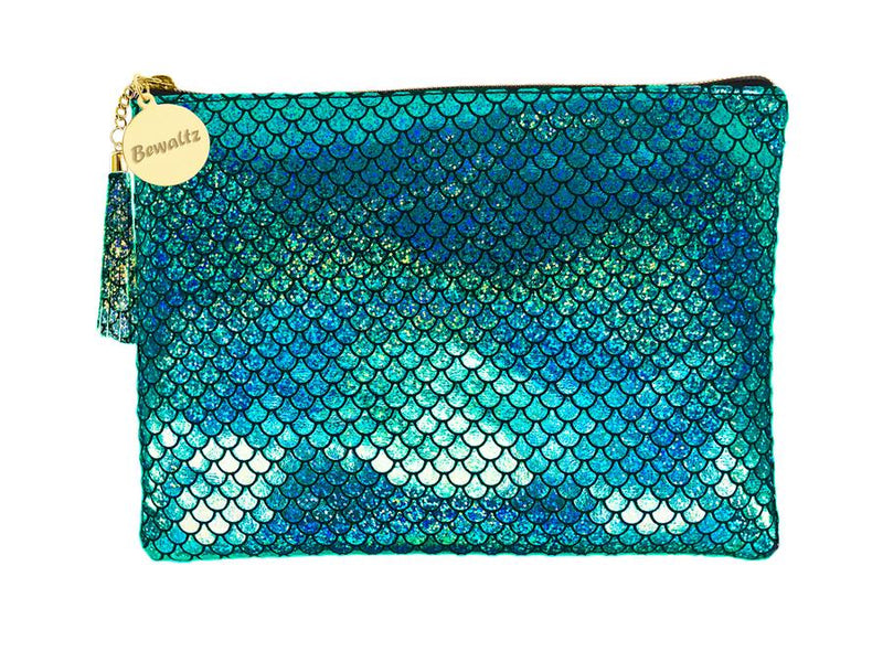 Mermaid Makeup Large Pouch Green