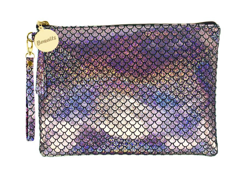 Mermaid Makeup Pouch Small Silver