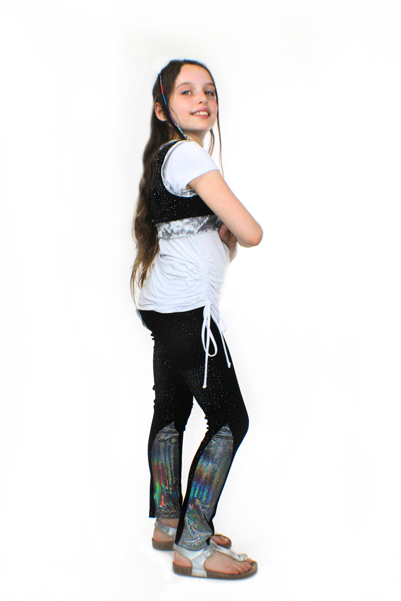 Ori , Glitter Velvet Stretched pants, with sleek design and side sequins-[stardust]