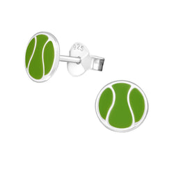Children's Sterling Silver Tennis Ball Stud Earrings by Liberty Charms