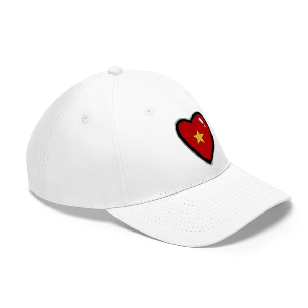 Unisex Twill cap with embroidered Stardust Heart