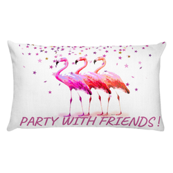 PARTY WITH FRIENDS !  Premium Pillow-[stardust]