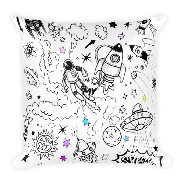 Ultra Galactic Pillow with Basic Pillow Case-[stardust]