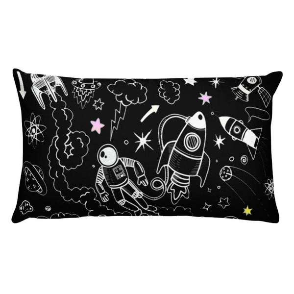 Black,Ultra Galactic Basic Pillow with Pillow Case-[stardust]