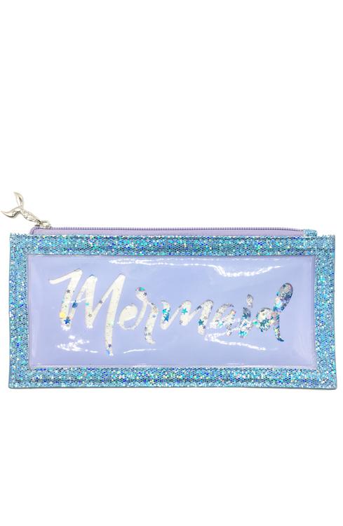 Floating Glitter Mermaid Pencil Pouch