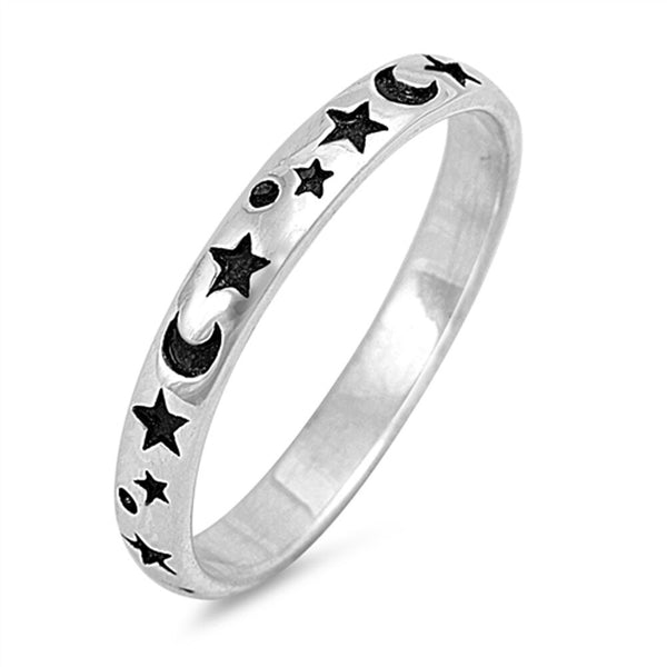 The Moon and The Stars, Silver Ring-[stardust]