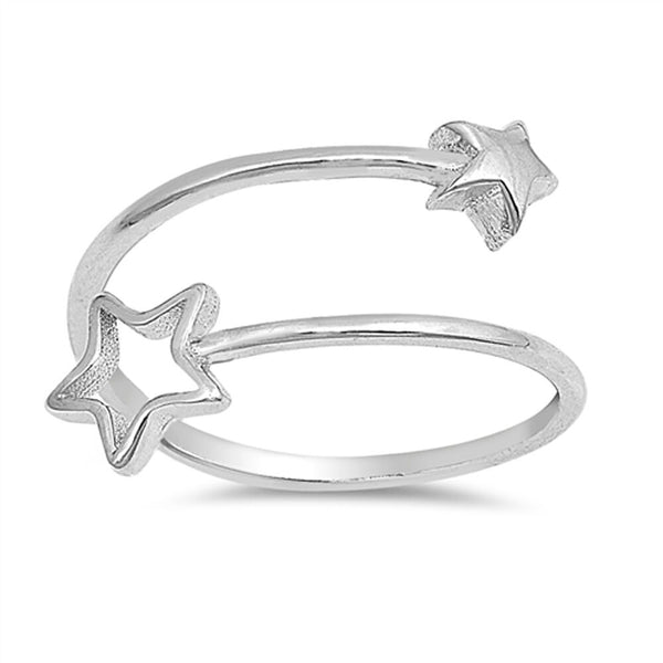 Star Crossed Adjustable Sterling Silver Ring-[stardust]
