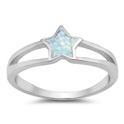 The Star Of NYC Sky ,Sterling Silver and Opal Ring-[stardust]