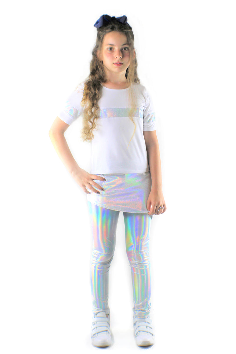 Stella Bamboo Jersey, Holographic sequins Top-[stardust]